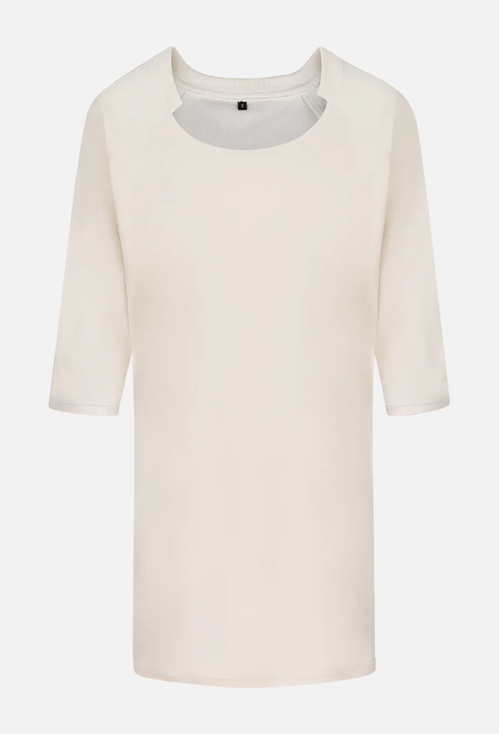 JUMPER DRESS | organic cotton velvet cream – Bild 6
