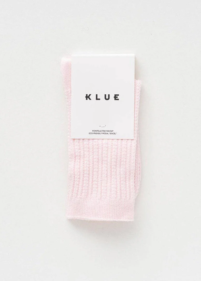 POINTELLE SOCKS | Tencel™ dusty rose