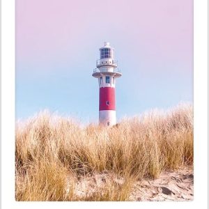 Art Poster Sunset lighthouse 30×40 cm