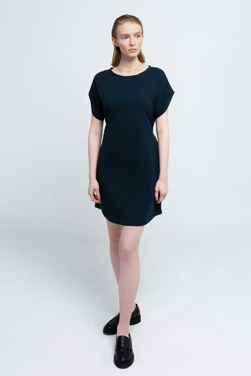 KIMONO DRESS | cotton navy