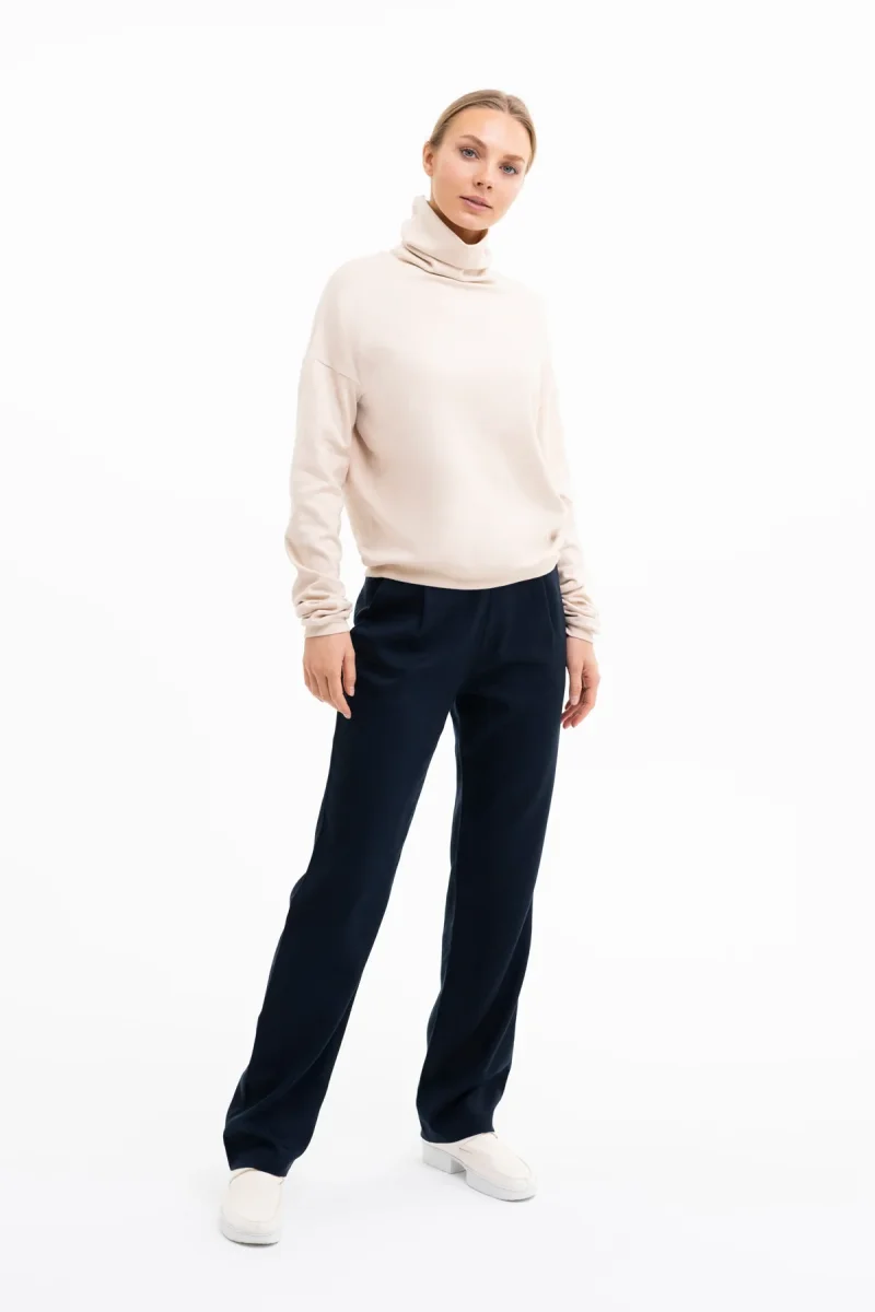 TURTLENECK JUMPER | cotton-wool cream – Bild 4