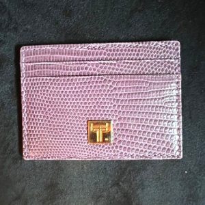 Eidechsen Lder Etui mit Cites in Lila