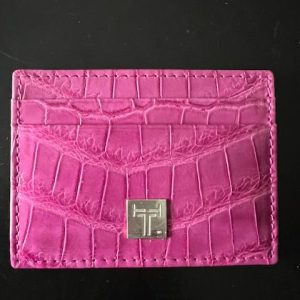 Krokodil Leder Etui für Kreditkarten