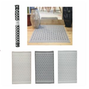 Teppich Outdoor Natur Rauten