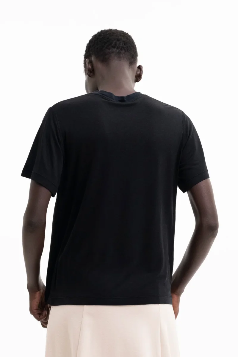 PREMIUM CREW NECK T-SHIRT | Tencel™ (Lyocell) cream, black or white – Bild 5