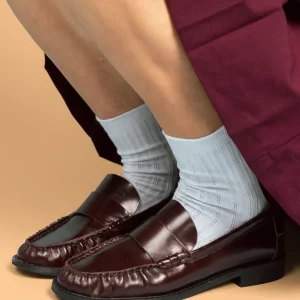 POINTELLE SOCKS | Tencel™ sky blue