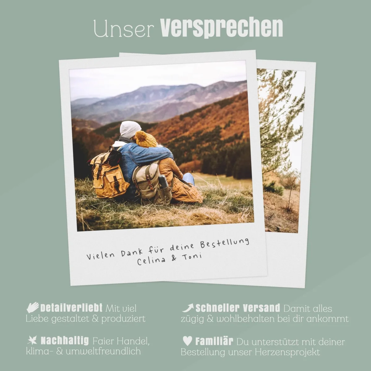 Akazienbrett mit Griff - Liebe ist das beste Gewürz – Bild 5