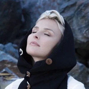 HOOD SCARF | cotton black
