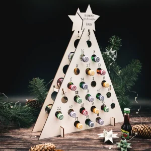 Schnaps-Adventskalender - Tannenbaum mit Wunschname