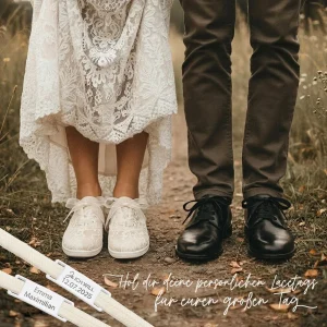 Schnürsenkelanhänger - Lacetag Hochzeit
