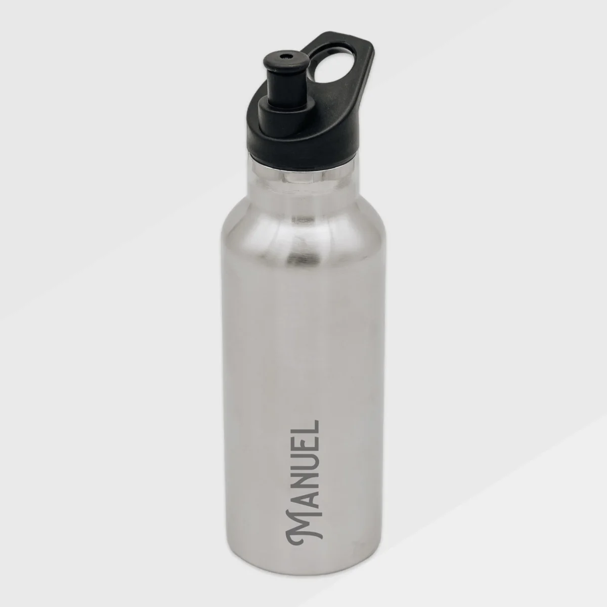 Trinkflasche Edelstahl mit Sportverschluss - personalisiert – Bild 2